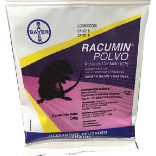 RACUMIN POLVO X 50 GR (Coumatetralyl) | NUTRIFERZA